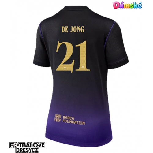 Barcelona Frenkie de Jong #21 Dámské Venkovní Dres 2026-27 Krátký Rukáv Barcelona Frenkie de Jong #21 Dámské Venkovní Dres 2026-27 Krátký Rukáv